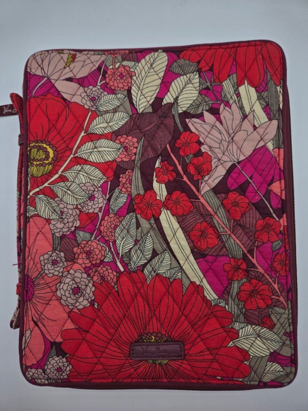 Vera Bradley Bohemian Blooms Portfolio Organizer Case w/ Side Handle EUC